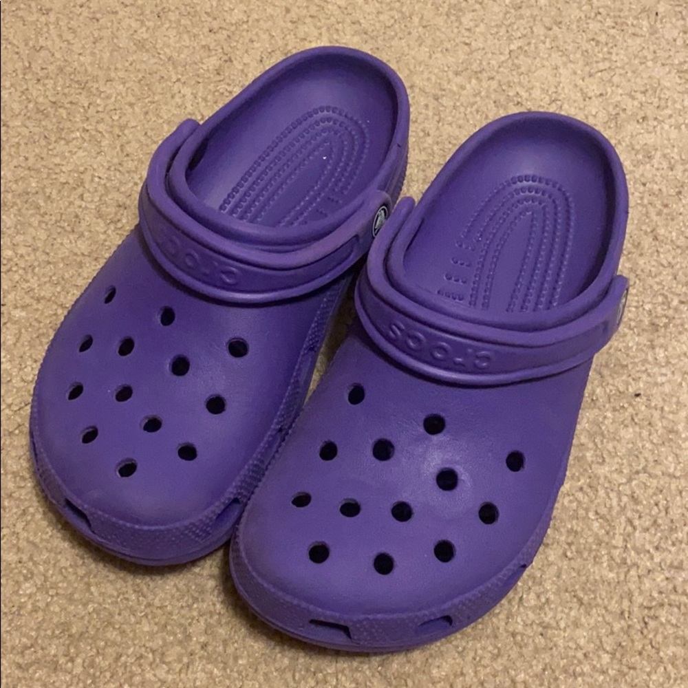 Purple Crocs